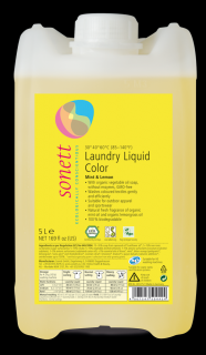 SONETT Tekutý prací gel na barevné prádlo 5 L (Jemný prací gel je určen na praní barevného prádla při nižších teplotách od 30°C do 60°C.)