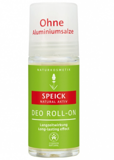SPEICK Deodorant Roll on Natural Aktiv 50 ml. (Spolehlivá ochrana bez alkoholu. Dlouhodobá svěžest bez obsahu hliníkových solí.)