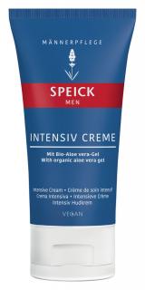 SPEICK Intenzivní krém na obličej Men 50 ml. (Poskytuje maximální hydrataci díky organickému bambuckému máslu, extraktu z rozmarýnu a organickým gelem z aloe vera. Revitalizující a posilující péče o pleť.)