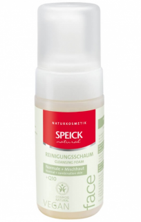 SPEICK Natural Face Čistící pěna na obličej 115 ml. (Hydratační, oživující čisticí pěna na tvář s Q10.  Čistí hluboké póry bez vysychání a při čištění pečuje o pokožku.)