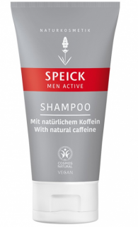 SPEICK Šampon s kofeinem z guarany Men Active 150 ml. (Pro posílení vlasových kořínků. Podporuje cirkulaci ve vlasové pokožce.)