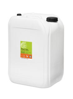 TIERRA VERDE Prací gel Pomeranč 25 L (Koncentrovaný gel pro šetrné a ekologické praní barevného prádla ovoněný přírodní pomerančovou silicí. Jeho základem je extrakt z mýdlových ořechů v biokvalitě. Jeden litr gelu vystačí až na 33 pracích dávek.)