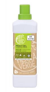TIERRA VERDE Prací gel z mýdlových ořechů s vavřínem 1L (Koncentrovaný gel pro šetrné a ekologické praní barevného prádla. Jeho základem je extrakt z mýdlových ořechů v biokvalitě. Jeden litr gelu vystačí až na 33 pracích dávek.)