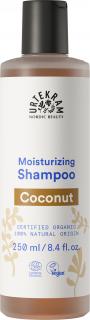 URTEKRAM Šampon Kokos - 250 ml. (Kokosový šampon Urtekram kombinuje 3 účinné látky pro zdravé pevné vlasy: výtažky z kokosu, ze sedmikrásky i z mořských řas. Společně s aloe vera, která ve složení nesmí nikdy chybět, jsou vlasy hydratované, díky kokosu i)