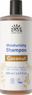 URTEKRAM Šampon Kokos - 500 ml. (Kokosový šampon Urtekram kombinuje 3 účinné látky pro zdravé pevné vlasy: výtažky z kokosu, ze sedmikrásky i z mořských řas. Společně s aloe vera, která ve složení nesmí nikdy chybět, jsou vlasy hydratované, díky kokosu i)