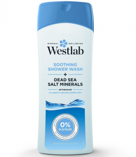 WESTLAB Sprchový gel Mrtvé moře 400 ml. (Uklidňující sprchový prostředek + minerální soli z Mrtvého moře. VÍTĚZ! Cosmopolitan Beauty Awards 2018 (Nejlepší sprchový gel))