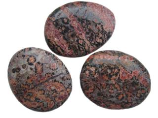 Buddhanaramek Hmatka - Jaspis leopard masážní kameny 7277