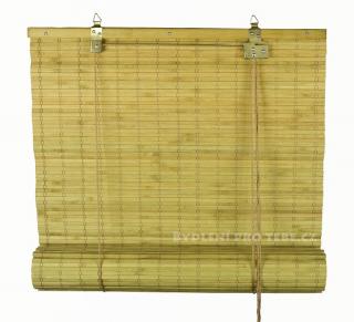 Bambusová roleta 70x200cm odstín ořech (Bambusové rolety překládané - kusová - 70x200cm)
