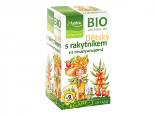 Apotheke BIO dětský čaj s rakytníkem na obranyschopnost 20x1,5g