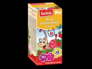 Apotheke BIO sirup dětský jitrocelový se šípkem 250 g
