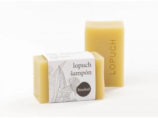 Mýdlarna Koukol Přírodní tuhý šampón lopuch