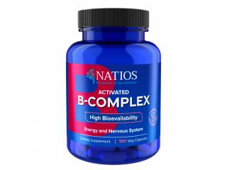 NATIOS Activated B-Complex, Aktivní formy vitamínů B, 100 veganských kapslí