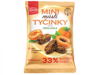 Semix mini müsli tyčinky meruňka 70g