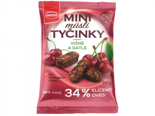 Semix mini müsli tyčinky višně a datle 70g