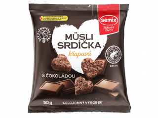 Semix müsli srdíčka křupavá s čokoládou 50 g