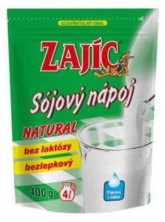 Sójový nápoj Zajíc Natural sáček 400g