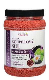 Sůl do koupele Alpské květy HERB EXTRACT 1500 g