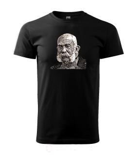 Franz Josef - tričko s obrázkem císaře Pánské/Dámské: Dámské černé, Velikost: L