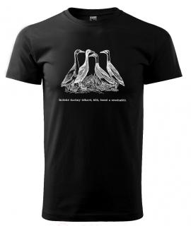 Indičtí běžci - tričko s potiskem Pánské/Dámské: Dámské černé, Velikost: L