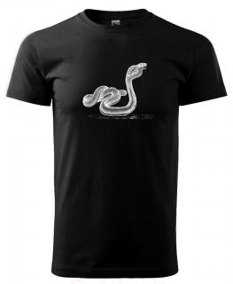 Kobra indická - tričko pro chovatele hadů Pánské/Dámské: Dámské černé, Velikost: M