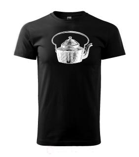 Konvice - tričko s potiskem pro milovníka dobrého čaje Pánské/Dámské: Dámské černé, Velikost: M