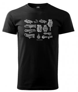 Originální cyklistické triko - tričko s retro potiskem Pánské/Dámské: Dámské černé, Velikost: XXL
