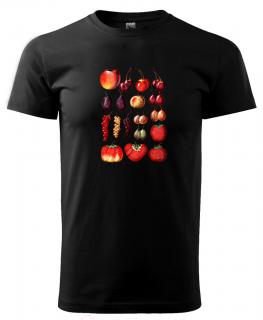 Ovoce z naší zahrádky - tričko, které probouzí chuť Pánské/Dámské: Dámské černé, Velikost: L