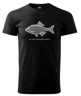 Rybářské triko Hořavka - tričko s potiskem Pánské/Dámské: Pánské černé, Velikost: S