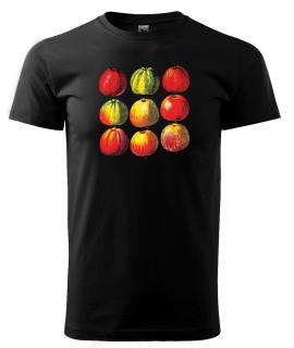 Šťavnatá jablka - tričko s potiskem k nakousnutí Pánské/Dámské: Dámské černé, Velikost: L