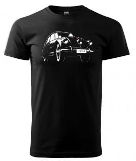Tatra - tričko s obrázkem auta, které předběhlo dobu Pánské/Dámské: Dámské černé, Velikost: L