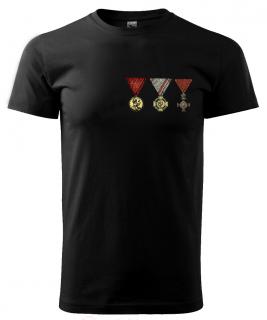 Vyznamenání přímo od císaře - tričko s potiskem Pánské/Dámské: Pánské černé, Velikost: M