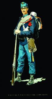 Za císaře pána - tričko s obrázkem vojáka c. k. armády Pánské/Dámské: Pánské černé, Velikost: L