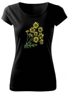 Žluté květy - tričko plné slunce Pánské/Dámské: Pánské černé, Velikost: L