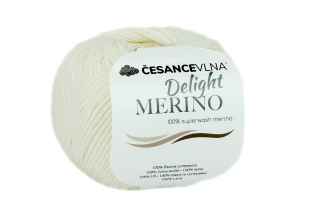 100% Merino příze - Delight bílá