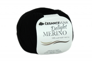 100% Merino příze - Delight černá