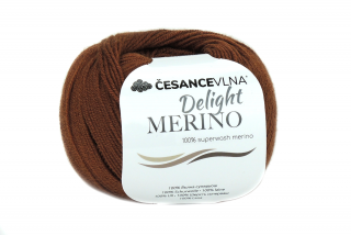 100% Merino příze - Delight hnědá