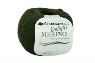 100% Merino příze - Delight tmavá zelená