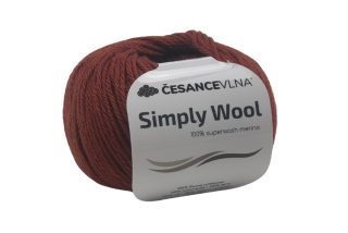 100% Merino příze - Simply cihlová
