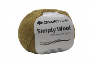 100% Merino příze - Simply hořčicová