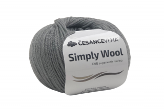 100% Merino příze - Simply stříbrná