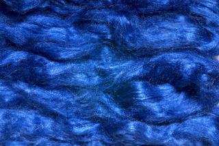 Hedvábí Tussah - královsky modré hedvábí: 10 g