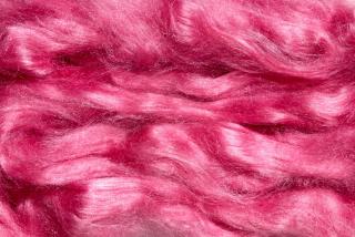 Hedvábí Tussah - růžové hedvábí: 10 g