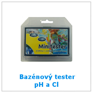 Bazénový tester pH / chlor pro 20 měření