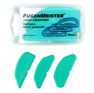 Spárovačka na silikon FugenMeister 3ks (R3-5-6-8-10mm-90°) modré