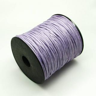 Bavlněná voskovaná šňůrka 1,5mm, fialová