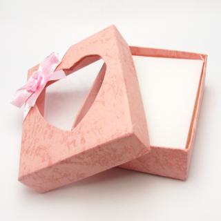 Dárková krabička na šperky, 7x9cm, růžová - OSK0013B