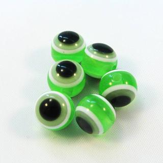Kulaté oči, 8mm (6ks/bal) Barva: Zelená