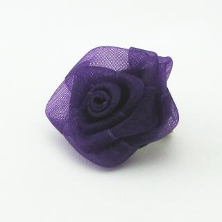 Květinka, brož, 25mm Barva: Fialová
