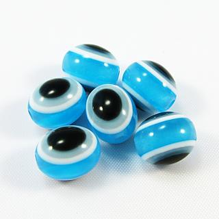 Oválné oči, 8x10mm (4ks/bal) Barva: Modrá, světlá
