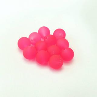 Plastové korálky, 10mm (12ks/bal) Barva: Růžová